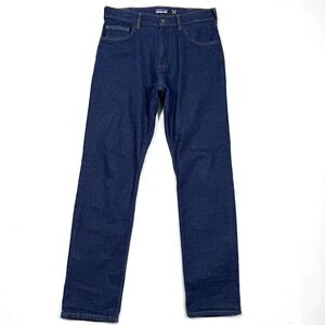 Patagonia Jeans Men 32x32 Straight Fit Regular Original Standard Dark Wash Denim